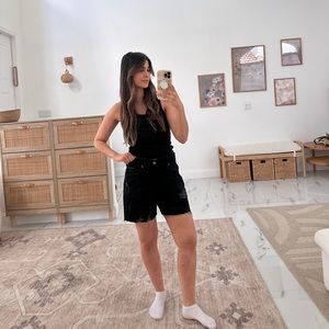 Perfect Black Denim Shorts